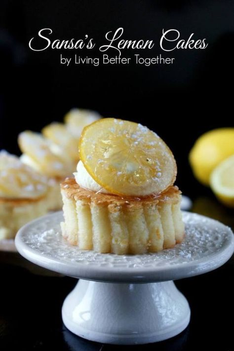 Game Of Thrones Food, Lemon Cakes, Game Of Thrones Party, Living Better, Lemon Cake Recipe, Cake Games, Gra O Tron, Favorite Dessert, Lemon Desserts