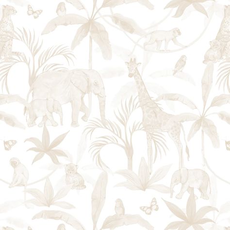 Safari Wallpaper Iphone, Prince Room, Safari Background, Safari Nursery Wallpaper, Childrens Wallpaper, Childrens Bedroom Wallpaper, Kids Bedroom Wallpaper, Safari Room, Animals Wallpapers