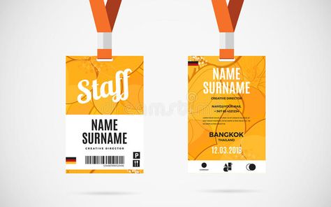 Conference Badges Design, Event Badge Design, Staff Card, Event Badges, Identity Card Design, Name Tag Design, Event Id, Text Template, Name Card Design