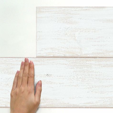 "Buy RoomMates White & Light Blue Shiplap Wood Plank Peel & Stick Giant Wall Decals at Michaels. com. Update a space with these decals. Simply peel and stick to any smooth, flat surface for instant results. Remove, reposition and reuse as often as needed. Update a space with these decals. Simply peel and stick to any smooth, flat surface for instant results. Remove, reposition and reuse as often as needed. Details: White and light blue 4\" x 16.74\" each 16 decals Peel and stick Repositionable a Blue Shiplap, Peel And Stick Shiplap, Shiplap Wood, Diy Blanket, Roommate Decor, Wood Wall Design, Diy Wall Decals, Faux Shiplap, Plank Walls