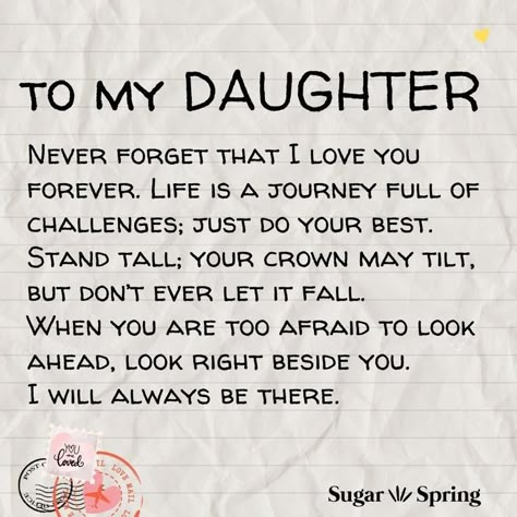 Beautiful Daughter Quotes, Inspirational Quotes For Daughters, Love You Daughter Quotes, Love My Daughter Quotes, Quotes About Marriage, Love Is All We Need, Proud Of My Daughter, Gifts For Daughters, Daughter Poems