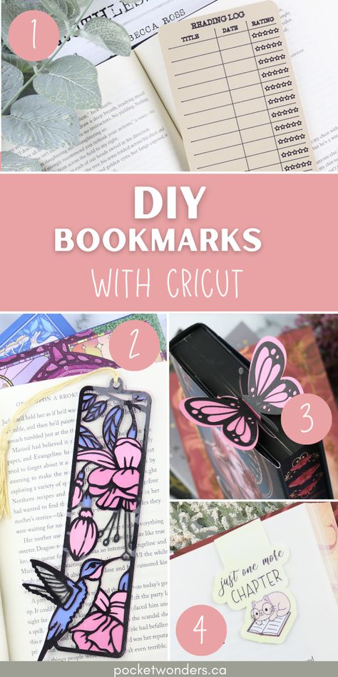 DIY Bookmarks with Cricut Cricut Paper Bookmarks, Creative Bookmarks Design Free Printable, Bookmark Ideas Cricut, Cricut Library Ideas, Cricut Acrylic Bookmarks Svg Free, Free Svg Bookmark, Cricut Vinyl Project Ideas, Bookish Things To Make, Cricut Book Mark Ideas