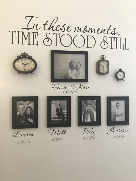 Time Stood Still, Vintage Home Decor, Family Photos, Vintage House, Photo Wall, Gallery Wall, Parenting, Wall Decor, Frame