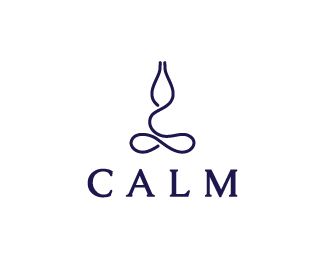 Calm Logo design - A simple clean abstract design of a man in calm/relaxed position. The name of the company 'CALM' is also loosely spaced to look serene. Price $150.00 Calm Logo Design, Calm Symbol, Calm Typography, Calm Logo, Tony Turner, Sky Logo, Spa Logo Design, Spa Logo, Logo Sketches