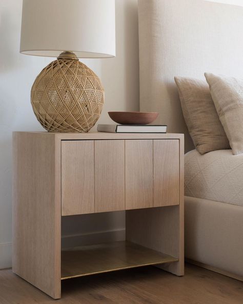 DISC Interiors on Instagram: “ITO Nightstand from DISC Interiors. Antique brass shelf and white oak slatted drawer. Available in custom sizes. Email our studio for…” Brass Shelf, Nightstand Styling, Disc Interiors, Brass Shelves, Oak Plywood, Nightstand Decor, Oak Shelves, Book Decor, Dresser As Nightstand