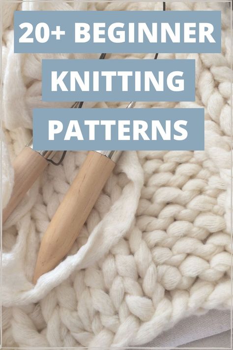 Over 20 Easy Knitting Patterns for Beginners {FREE} Easy Knit Patterns For Beginners, Free Beginner Knitting Patterns Simple, We Are Knitters Pattern Free Knitting, Knitting Instructions For Beginners, Easy Knit Stitches For Beginners, Basic Knitting Projects, Easy Free Knitting Patterns Simple, Free Easy Knitting Patterns For Beginners, Easiest Knitting Projects