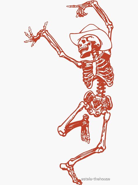 Skeleton Wearing Cowboy Hat Tattoo, Dancing Cowboy Skeleton Tattoo, Cute Cowboy Ghost Tattoo, Cowboy Head Tattoo, Western Ghost Tattoo, Vintage Cowboy Tattoo, Skeleton With Cowboy Hat Tattoo, Funny Skeleton Tattoo, Skeleton With Cowboy Hat