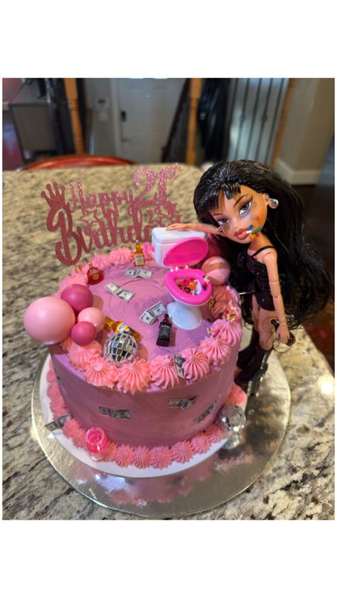 Drunk Barbie Cake, Barbie Birthday Cake, Barbie Cake, Barbie Birthday, Birthday Cake, Cake, Birthday