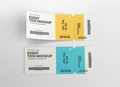 Bus Stop Advertising, Ticket Mockup, Event Entry, Ticket Design, Iphone Mockup, Free Psd Mockups Templates, Mockup Downloads, Psd Mockup Template, Free Event