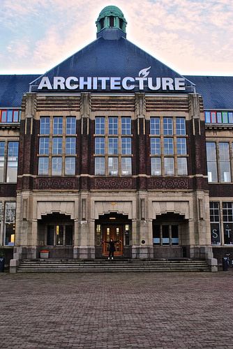 Faculty of Architecture TU Delft Tu Delft, Faculty Of Architecture, Architect Student, University Architecture, Architecture Logo, Id Design, Leiden, Historic Buildings, Delft