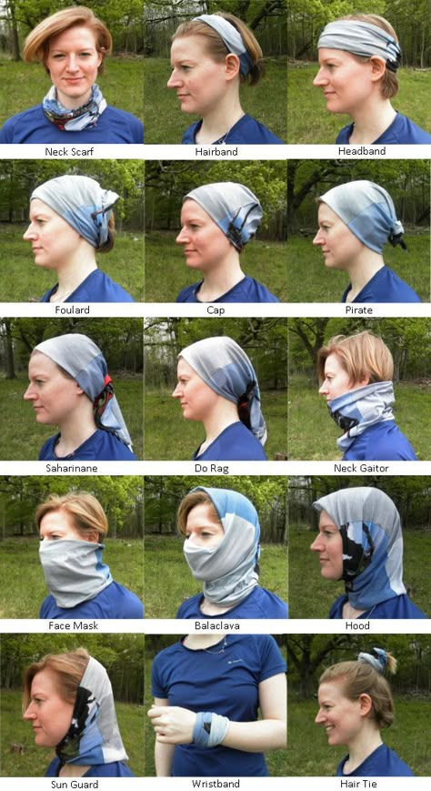 What is a buff? How to wear a buff? How to customise your own buff? Answers here Daki Outfits, Hiking Hair, Buff Headwear, هاكونا ماتاتا, Hiking Clothing, Hiking Fits, Head Coverings, Hiking Outfit Women, Hiking Tips