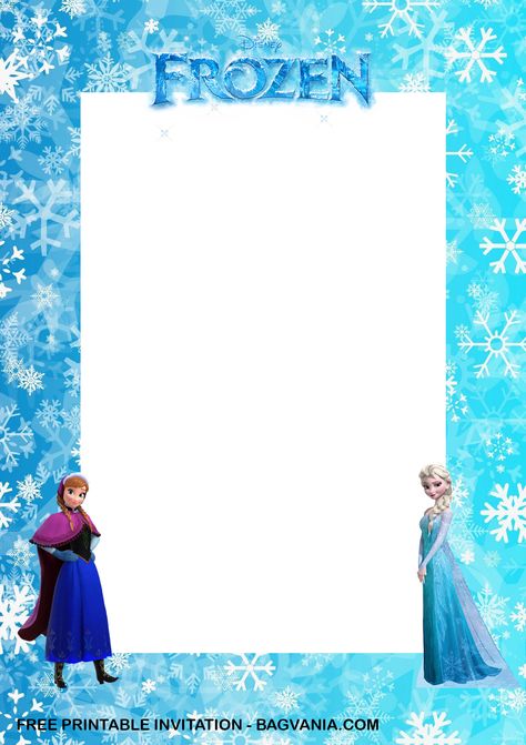 Free (FREE Printable) - Anna and Elsa Frozen Birthday Invitation Templates #free #freeinvitation2019 #birthday #disney #invitations #invitationtemplates Frozen Printables Free Templates, Frozen Frame, Free Frozen Invitations, Elsa Frozen Birthday, Frozen Birthday Cards, Frozen Party Invitations, Rama Foto, Frozen Birthday Party Invites, Frozen Images