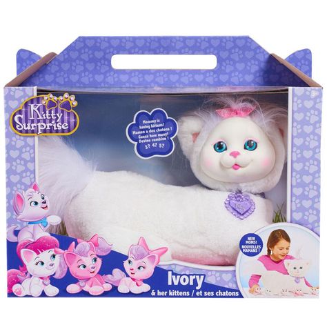 Kitty Surprise - Ivory (No Kittens/Mommy Only) Kitty Surprise, Kitten Surprise, Surprise Surprise, Childhood Memories, Plush Toy, How Many, Kittens, Teddy Bear, Kitty