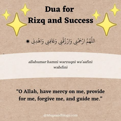 Dua for Rizq and Success ⭐⭐⭐ Dua For Wish Fulfillment, Dua For Him, Dua For Rizq, Dua For Success, Powerful Dua, Best Quran Quotes, Ayat Quran, Pray Quotes, Ramadan Quotes