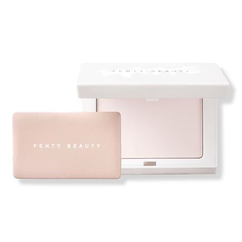 This Fenty Beauty By Rihanna Instant Mattifier Just Got Even Better - Invisimatte Instant Setting + Blotting Powder Is A Refillable, Universal Finishing Powder That Blurs The Look Of Pores, Absorbs Shine And Extends Makeup Wear All Day. Benefits Universal Shade For All Skin Tones No Flashback Or Cakiness Natural Matte Finish Instantly Blurs The Look Of Pores Absorbs Shine Instantly & All Day Extends Makeup Wear All Day Comfortable For All Skin Types Refillable, Magnet-Free Packaging Talc-Free Fenty Beauty Pressed Powder, Fenty Beauty Brush Set, Fenty Setting Powder, Fenty Beauty Setting Powder, Fenty Beauty Powder, Fenty Beauty Products, Spring Reset, Fenty Makeup, Blotting Powder