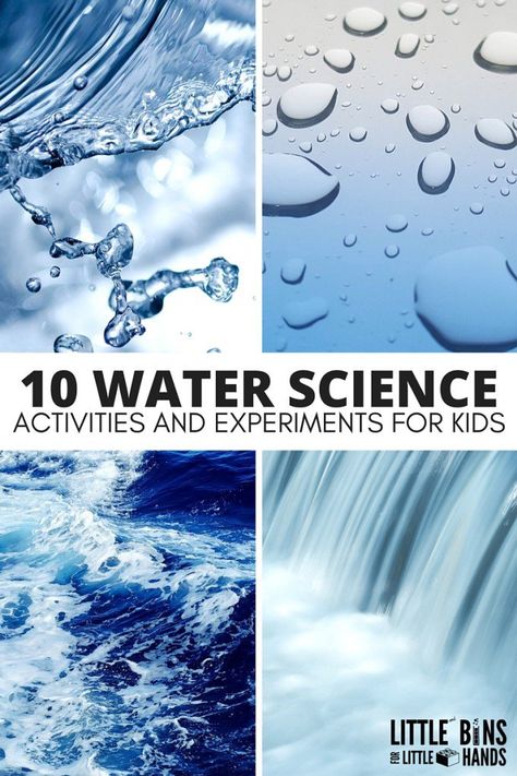 Water Science Activities and Water STEM ideas for Kids Water Experiments For Kids, Water Science Experiments, Water Experiments, Experiments Kids, Science Camp, Summer Science, Christmas Turkey, Experiments For Kids, Theme Nature