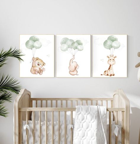 Baby Room Decor Neutral, Gender Neutral Baby Room, Wall Art Animals, Lavender Nursery, Ocean Nursery Decor, Mint Nursery, Purple Nursery, Blue Nursery Decor, Nursery Frames