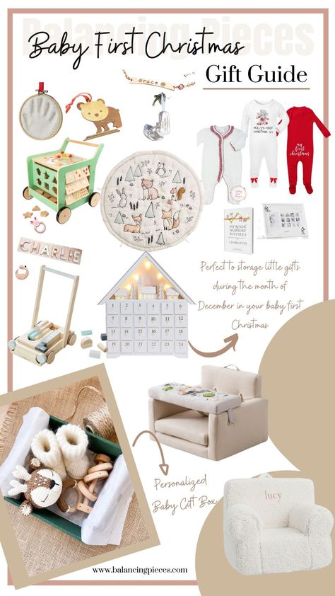 Orlando Lifestyle Blogger, Kristen from Balancing Pieces is sharing a Gift Guide for the best Baby's First Christmas Gifts. Baby Christmas Gift, Baby First Christmas Gifts, First Christmas Gifts For Baby, Baby's First Christmas, Babys First Christmas, Baby First Christmas, Baby Registry Guide, Baby's First Christmas Gifts, Baby Number 2