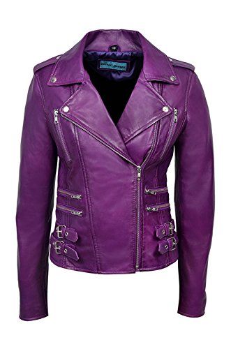 Faux leather jacket women