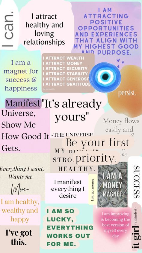 Law Of Attraction Vision Board, Vision Board Themes, Career Affirmations, Mindfulness Journal Prompts, Manifesting Vision Board, Vision Board Examples, Affirmation Board, Healing Journaling, Healing Affirmations