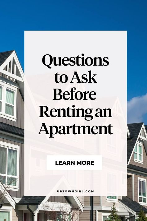 New Apartment Post Ideas, Things To Ask When Renting An Apartment, What To Ask When Renting An Apartment, How To Find An Apartment, First Apartment Questions To Ask, Questions To Ask When Touring Apartment, Questions To Ask When Renting Apartments, Questions To Ask Apartment Hunting, Apartment Questions To Ask