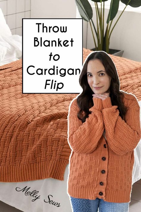 Blanket Cardigan Pattern, Make Your Own Blanket, Cardigan Sewing Pattern, Circle Skirt Tutorial, Diy Cardigan, Melly Sews, Blanket Cardigan, Diy Slippers, How To Make Skirt