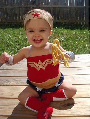 Baby Wonder Woman, Woman Costume, Superhero Room, Homemade Halloween Costumes, Wonder Woman Costume, Homemade Costumes, Toddler Costumes, Baby Halloween Costumes, Cute Costumes