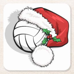 Volleyball Santa Cap Paper Napkins | Zazzle.com Volleyball Themes, Volleyball Decor, Baseball Santa, Christmas Volleyball, Volleyball Ornaments, Volleyball Christmas, Volleyball Design, Baseball Christmas, Santa Cap