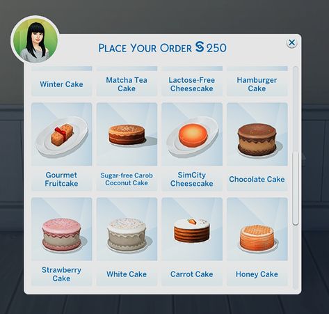 Buy Cakes Via Computer | simsbygia Custom Aspirations Sims 4, Sims 4 Pastry Cc, The Sims 4 Recipes, Cc Food Sims 4, Sims 4 Cake Cc, Cake Sims 4, Sims 4 Recipes, Sims 4 Nails, Sims Stories