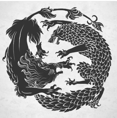 Lion and wolf Fenrir Tattoo, Wrist Tattoo Ideas, Game Of Thrones Artwork, Arte Peculiar, Asoiaf Art, Game Of Thrones Art, Wrist Tattoo, Cool Wallpapers Cartoon, Flash Art