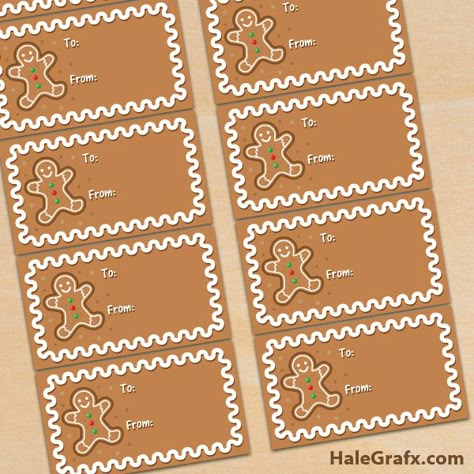 FREE Printable Christmas Gingerbread Gift Tags- Click the download link in green under the image! save the zipfile as! Gingerbread Cards, Gingerbread House Parties, Christmas Gift Tags Diy, Gingerbread Gifts, Gingerbread Party, Gingerbread Diy, Gingerbread Crafts, Gingerbread Christmas Decor, Free Printable Gift Tags