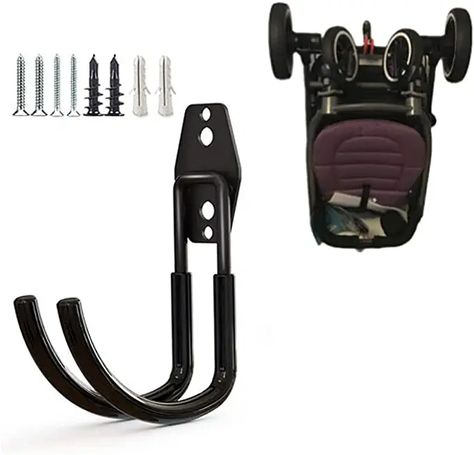 Amazon.com: Wall Mount Baby Stroller Hanger, Baby Stroller Rack Holder, Baby Stroller Wall Hook, Garage Power Tool Hanger Wall Hook, Steel Garage Tool Storage Organizer Utility Hooks (Black) : Baby Apartment Nursery, Stroller Storage, Hanging Ladder, Bike Hooks, Garage Hooks, Tool Hangers, Garage Tool Storage, Hose Storage, Steel Garage