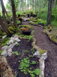 Wooded Backyard Landscape, Vermont Garden, Pathway Decoration, Shaded Garden, Backyard Goals, Pathway Ideas, Woodland Walk, Outdoor Sanctuary, Plant City