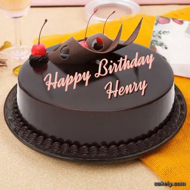 Birthday Kek, Happy Birthday Henry, Kek Birthday, Happy Birthday Martin, Happy Birthday Tony, Chocolate Cake With Name, Anna Cake, Happy Birthday John, Kek Lapis