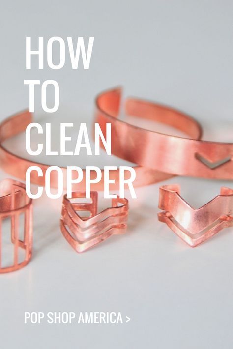 how to clean copper jewelry pop shop america Clean Copper, Daily Cleaning Routine, Homemade Toilet Cleaner, Clean Baking Pans, How To Clean Copper, Cleaning Painted Walls, Copper Bracelets, Routine Tips, Glass Cooktop