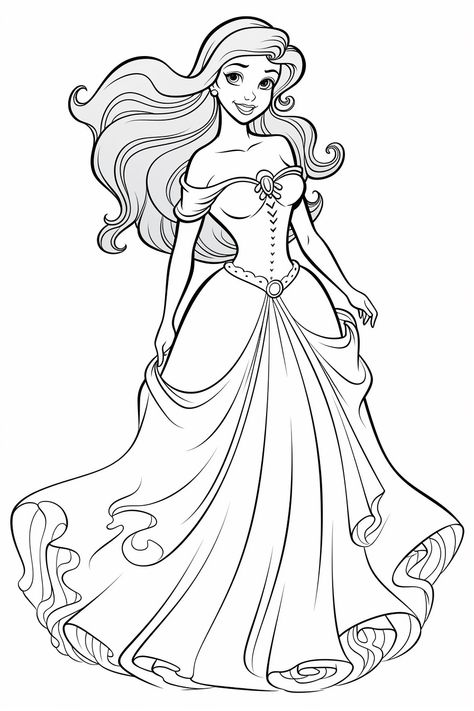 Disney Characters Coloring Pages, Sleeping Beauty Coloring Pages, Belle Coloring Pages, Cinderella Coloring Pages, Fargelegging For Barn, Disney Princess Colors, Witch Coloring Pages, Disney Princess Coloring Pages, Barbie Coloring Pages