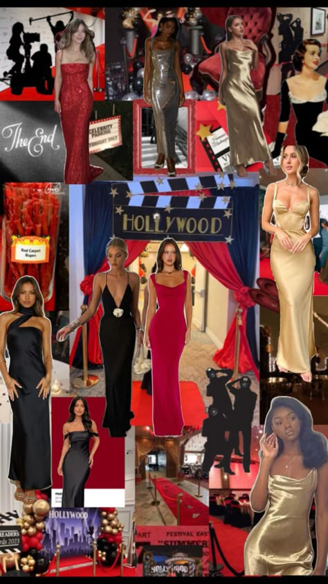 Hollywood Red Carpet Theme, Hollywood Glamour Party, Red Carpet Theme Party, 18th Birthday Dress, Themed Prom Dresses, Old Hollywood Theme, Red Carpet Theme, Homecoming Themes, Glamour Party