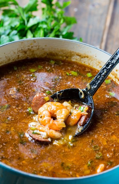 Seafood Gumbo Recipe, Cajun Dishes, Cajun Creole Recipes, Seafood Gumbo, Gumbo Recipe, Louisiana Recipes, Cajun Cooking, Creole Recipes, Andouille