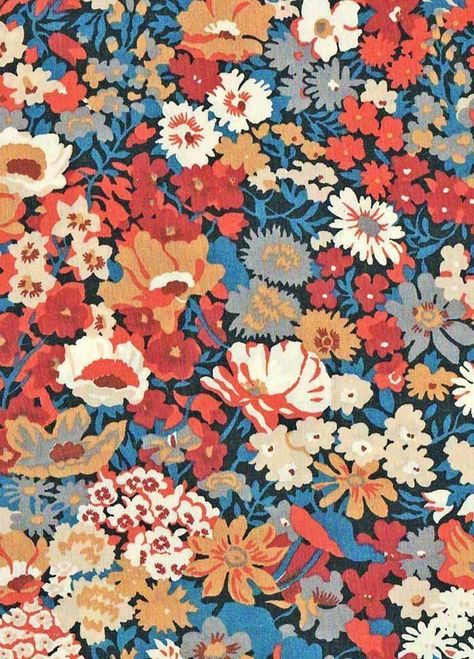 Liberty London Tana Lawn Cotton - Thorpe 0.75 M | Floral, Navy | eBay Liberty Of London Fabric, Liberty London, Liberty Print, Liberty Of London, Fabric Samples, Warm Colors, Dressmaking, Lawn, Blue Denim