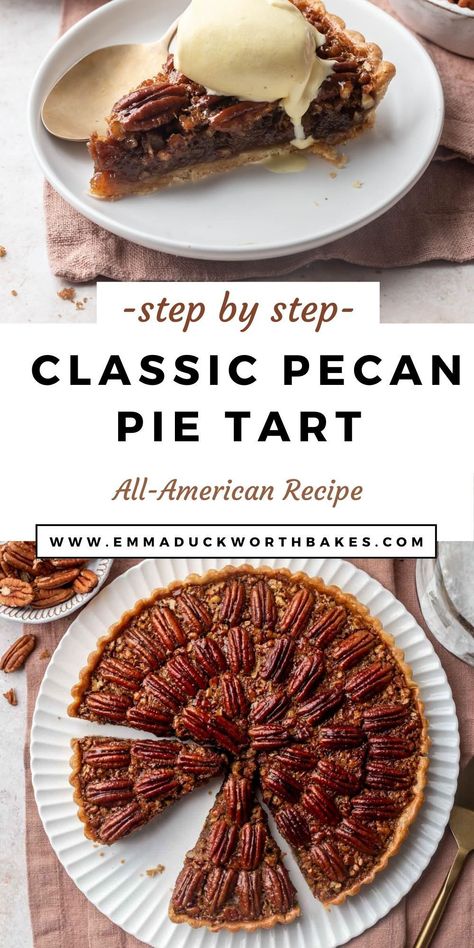 Pies And Pastries, Traditional American Christmas Food, American Pie Recipe, Best Thanksgiving Pie Recipes, American Desserts Traditional, Pecan Pie Tarts Mini, Recipes Using Pecans, Winter Pastries, Fall Tart Recipes