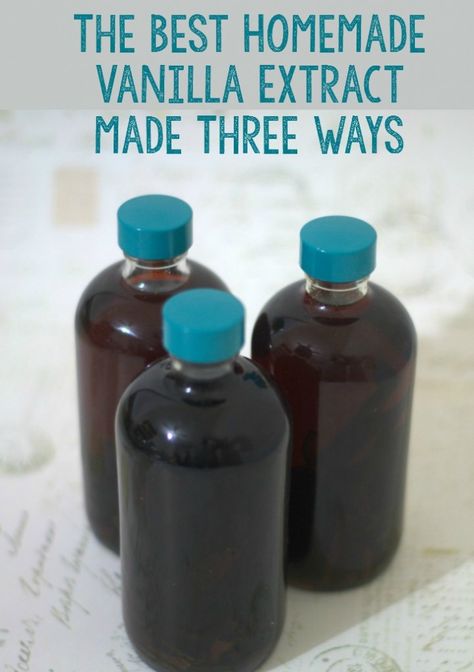 The Best Homemade Vanilla Extract - Made Three Ways Danishes Recipe, Diy Extracts, Make Vanilla Extract, Vanilla Extract Recipe, Homemade Liquor, Homemade Vanilla Extract, Spice Mix Recipes, Homemade Syrup, Homemade Spices