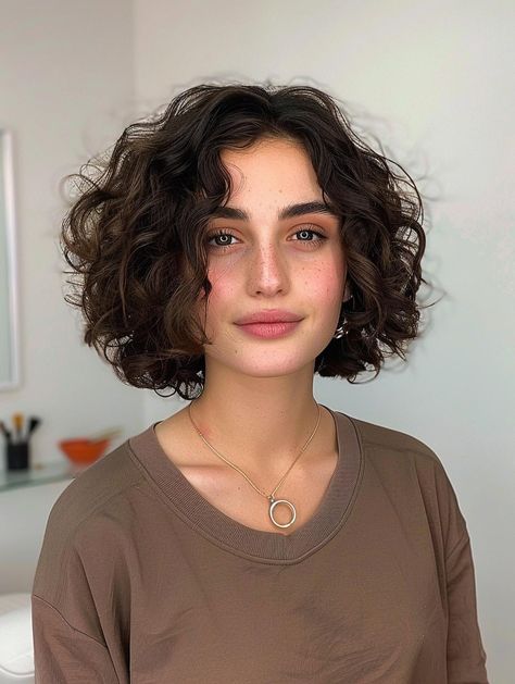 Short Layered Curly Hair Natural Curls Bob Hairstyles, Pelo Bob Ondulado, Curly Pixie Haircuts, Haircut 2024, Bob Haircut Curly, Hairstyle For Men, Curly Hair Photos, Haircut Curly, Braided Bun Hairstyles