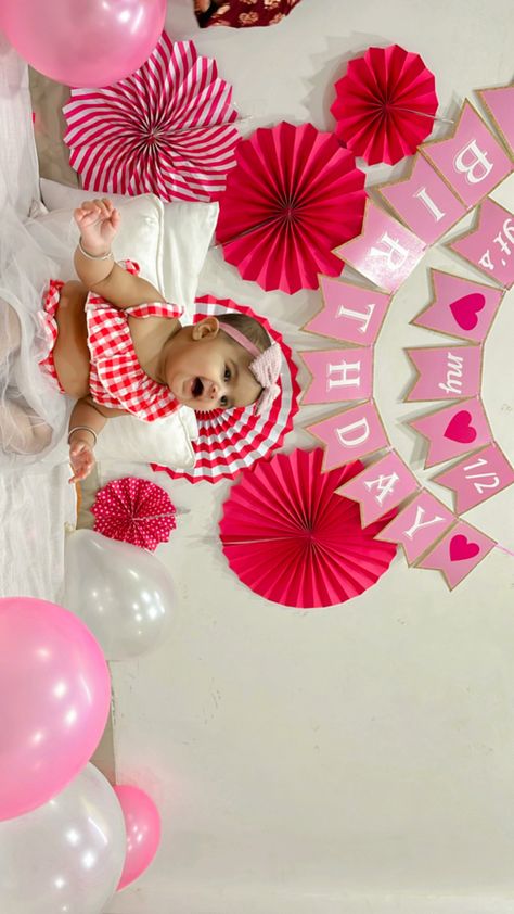 Half way to the one Half Way To One Party Ideas, Six Month Birthday, Half Way To One, Six Month, Party Ideas, Birthday