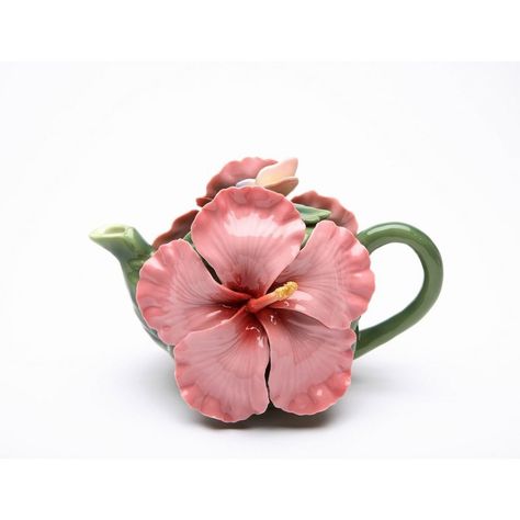 Luxuriate in the bouquet of a faultless cup of tea with this exclusive ceramic pink hibiscus flower teapot. The delicate petals and captivating hue make it a charming addition to any kitchen Decor tea party Decor or Cafe Decor. Perfect as a or it will add an elegant touch to any space. Hibiscus Flower Tea, Novelty Teapots, Cast Iron Tea Pot, Tea Party Decorations, China Tea Sets, Pink Orchids, Porcelain Teapot, Porcelain Flowers, Flower Tea