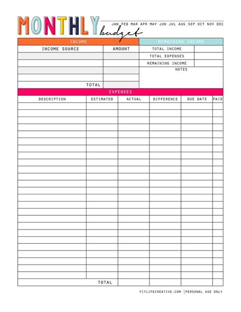 Free Printable Budget Sheets, Blank Spreadsheet, Budgeting Worksheets Free, Printable Budget Sheets, Monthly Budget Worksheet, Business Budget Template, Personal Budget Template, Printable Budget Worksheet, Excel Budget Spreadsheet