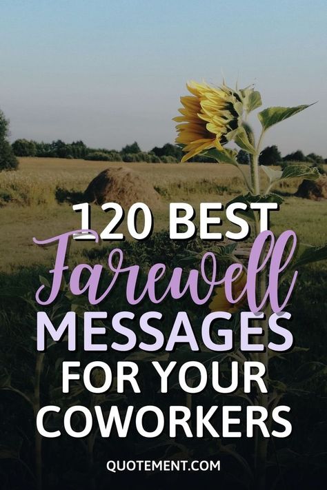 If you want to say goodbye to a departing coworker, you’ll be glad to read this list of farewell messages to show them just how much you'll miss them. Goodbye Message To Coworkers, Farewell Quotes For Coworker, Goodbye Quotes For Coworkers, Goodbye Coworker, Farewell Coworker, Farewell Words, Proud Of You Quotes, Coworker Quotes, Goodbye Cards