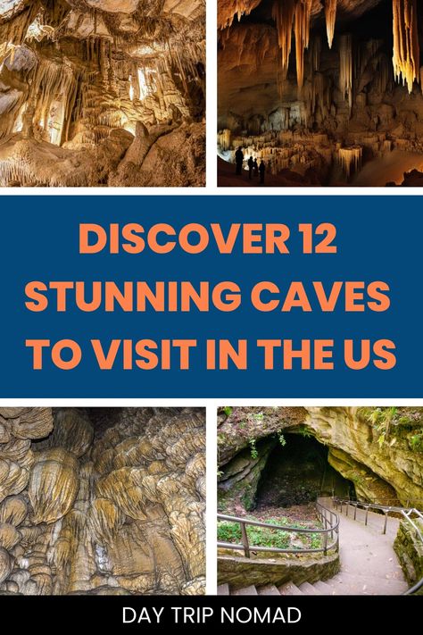 Discover the hidden wonders beneath the surface with our list of the best caves and caverns to visit in the US. From breathtaking rock formations to underground rivers, these are some of the most captivating caves in America waiting to be explored. Whether you're a seasoned spelunker or a curious traveler, these stunning natural attractions offer an unforgettable adventure. Explore the depths of Carlsbad Caverns National Park in New Mexico, where massive stalactites and stalagmites create a mesm Caves And Caverns, Kartchner Caverns, Cave Exploring, Stalactites And Stalagmites, Oregon Caves, Great Basin National Park, Carlsbad Caverns National Park, Lava Tubes, Sea Cave