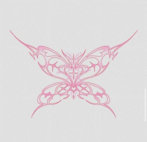 aesthetic tattoo | Flower tattoo by  Mustafa Provost Pink Butterfly Flower Tattoo, Cyberpunk Butterfly Tattoo, Cybersigil Butterfly, Butterfly Fairy Tattoo, Y2k Butterfly Tattoo, Fairy Wing Tattoos, Art Tattoo Ideas, Mystical Tattoos, Butterfly Aesthetic