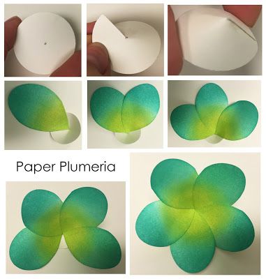 MyEyeQ: Studio 5: Paper Plumeria Lei Plumeria Template, Plumeria Lei, Luau Bridal Shower, Diy Cake Topper Birthday, Luau Decorations, Hawaii Flowers, Luau Party Decorations, Paper Flower Patterns, Wafer Paper Flowers