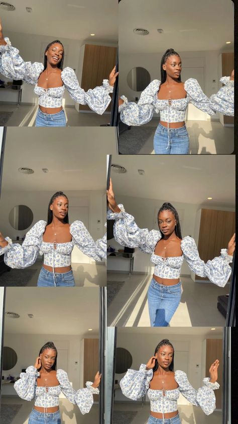 Milk Maid Top Outfits, Baddie Tops Outfits, African Crop Tops For Women, Milk Maid Aesthetic, Ankara Crop Tops With Jeans, Milk Maid Dress Pattern, Ankara Crop Top Styles, Milk Maid Top, Wavy Outfits